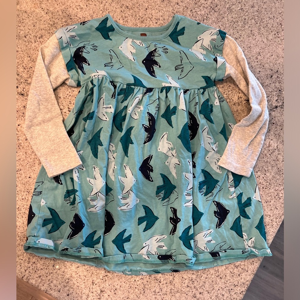 Tea Collection Dress Girls Size 6 - Picture 1 of 5